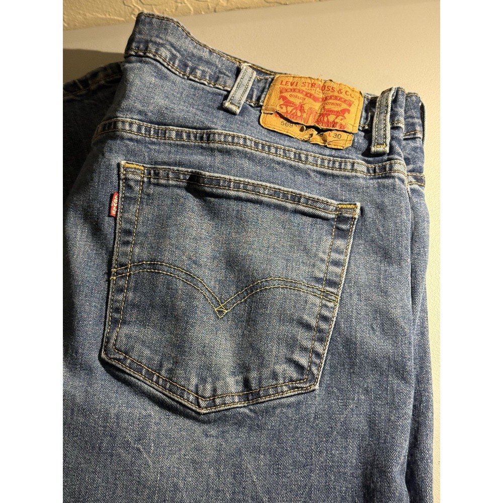 Levi's 569 Loose Straight 38x30 (38x28) Medium Wash Denim Jeans